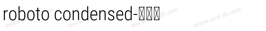 roboto condensed字体转换